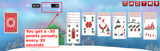 🕹️ Play Winter Solitaire Game: Free Online Christmas Themed Klondike  Solitaire Card Video Game for Kids & Adults