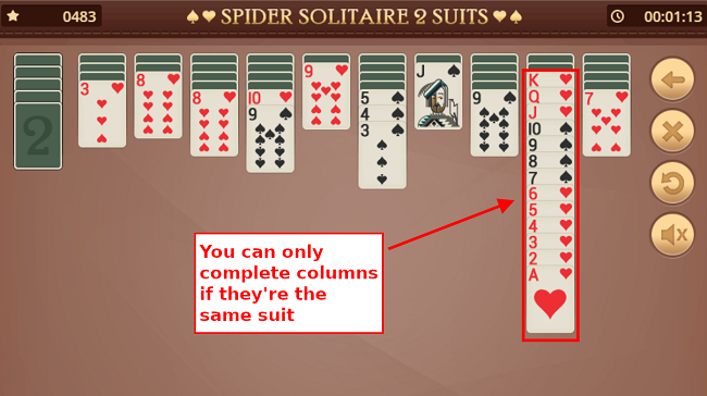 Play Spider Solitaire Two Suits Like a Pro with Our Comprehensive Rules and  Strategies