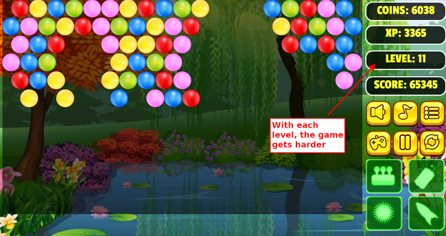 Bubble Shooter Game : Tips to move past difficult levels