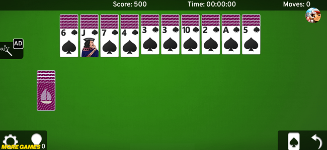 Poki Spider Solitaire Game - Play On Mobile Phone